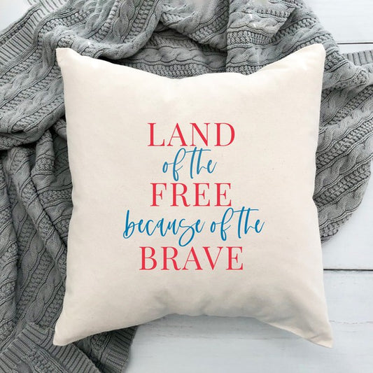 Land of The Free Colorful  Pillow Cover