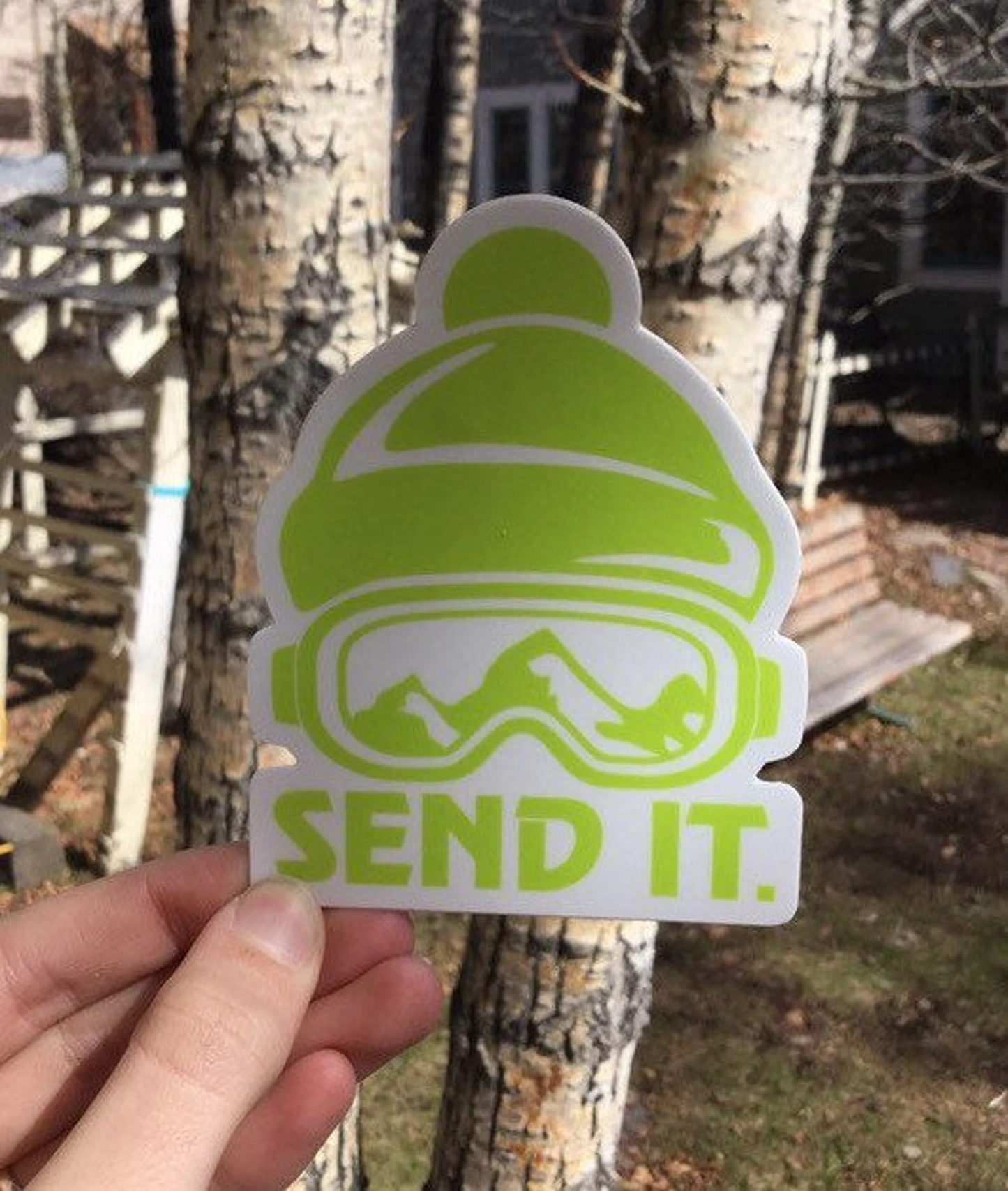send it vinyl sticker