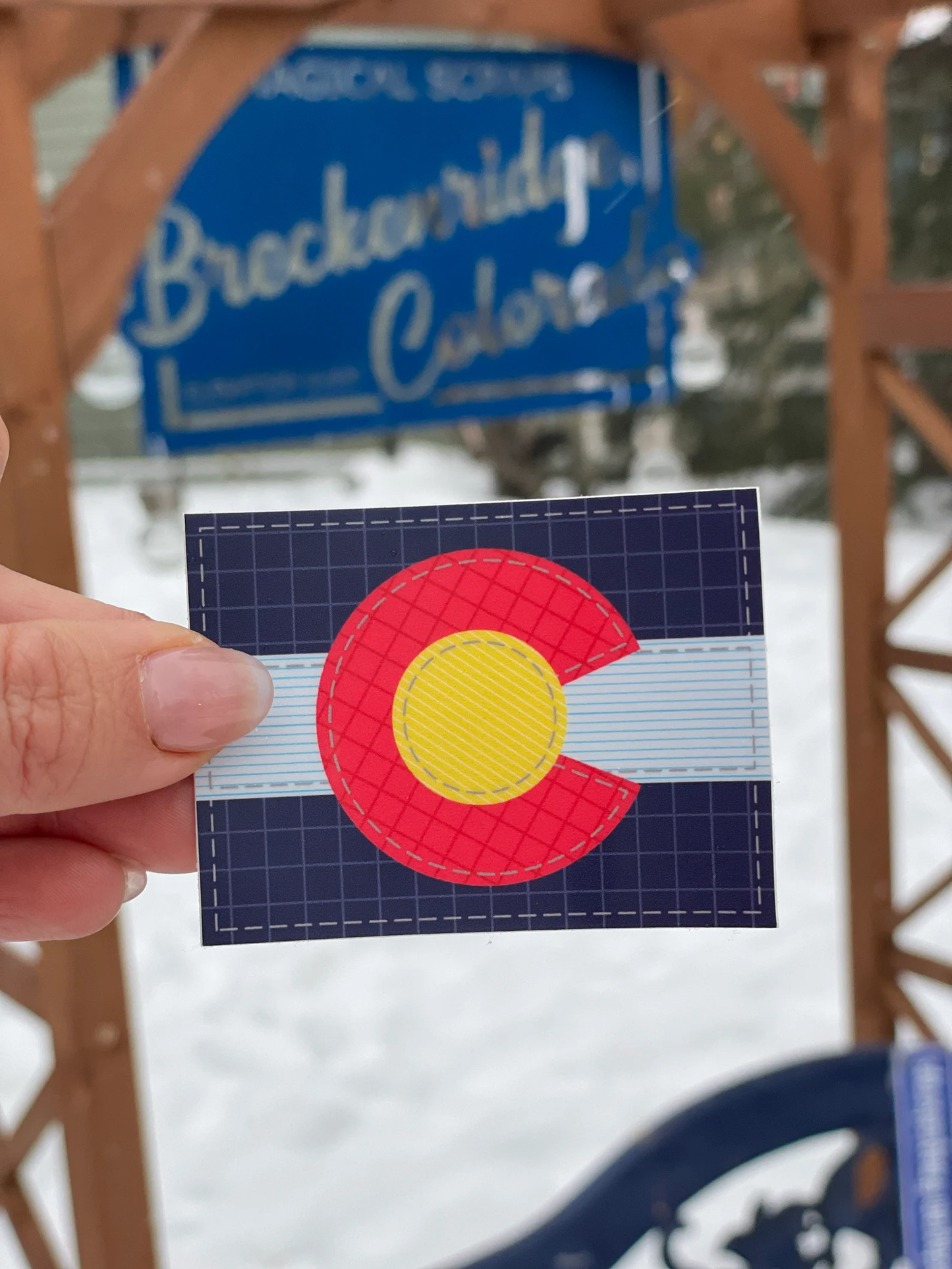 colorado flag vinyl sticker